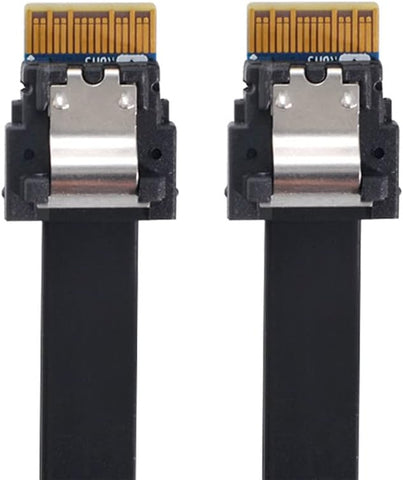 Xiwai PCI-E Slimline SAS 4.0 SFF-8654 4i 38pin Host to SFF-8654 Slim SAS Target Cable 40cm