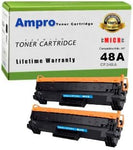 Ampro's CF248A MICR Compatible Toner Cartridge Replacement for HP CF248A 48A MICR or HP 48A for HP Laserjet M15W, M15a, MFP M28a/MFP M28w/M29w. (2-Pack)