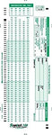 Scantest SCANTEST-100, 882-E Compatible Answer Sheet 500 Pack GREEN, BLACK