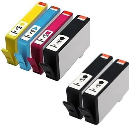 Clickinks Compatible Ink Cartridge Replacement for HP 564XL 564 XL for use with DeskJet 3520 3522 Officejet 4620 Photosmart 5520 6510 6515 6520 7520 7525 D7560 Printers (Full Set + 2 Extra Black)