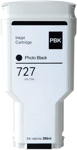 KSUMEI Photo Black Ink Cartridge 300ml Compatible for HP 727 Dye Ink for HP DesignJet T920 T930 T1500 T1530 T2500 T2530