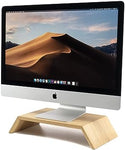 Oakywood Monitor Stand, iMac Computer Ergonomic Position Riser, Computer at Eye-Level Position, Handcrafted & Hand-Polished in EU, Solid Wood Home Office Accessories, Elevation 9 cm, Oak
