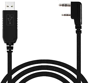 FEANTEEK USB Programming Cable for Baofeng, Wouxun, Kenwood, Baofeng, Archell,PC01 USB Programming Cable UV-5R,UV-82,BF-888S(1M Black)