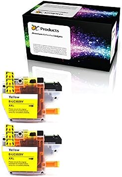 OCProducts Compatible Ink Cartridge Replacement for Brother LC3029 Yellow for MFC-J5830DW MFC-J5930DW MFC-J6535DW MFC-J6935DW (2 Yellow)