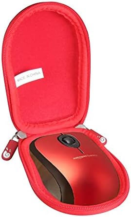 Hermitshell Travel Case for AmazonBasics Wireless Mouse Nano Receiver MGR0975 (Red)