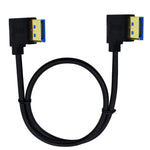 Displayport 1.4 Cable 8K@60Hz, Dafensoy Left Angled Displayport Male to Left Angled Displayport Male Cable, Support 8K/60Hz, 4K/144Hz Audio Video Speed up to 32.4Gbps (1.7Feet/0.5M)