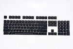 zhuowo for Corsair K70 Pbt Double-Shot Keycaps Full 104 -Keyset - RGB & Backlit Compatible – for Mechanical Keyboards - FPS MOBA MMO - Black
