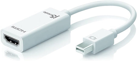 j5create Mini DisplayPort to 4K HDMI Adapter | Dual-Mode DisplayPort Adapter | Supports Resolutions up to 4K Ultra HD and 3D Video | Compatible with Mac and PC