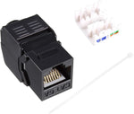 uxcell Jack RJ45 - Network Coupler Punch Adapter 3pcs Black