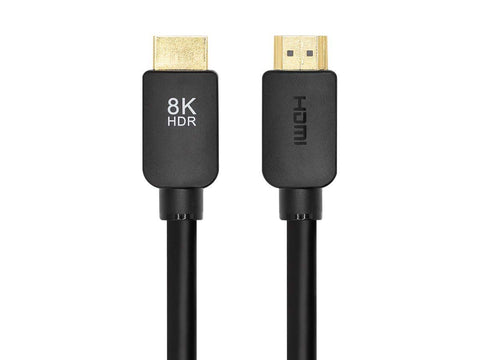 Monoprice Ultra 8K HDMI Cable - 6 Feet - Black | No Logo, High Speed, 8K@60Hz, 48Gbps, Dynamic HDR, eARC, Compatible with PS5 / Xbox Series X & Series S and More