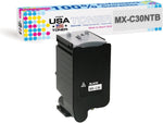 MADE IN USA TONER Compatible Replacement for Sharp MX-C30NTBA, MX-C250F, C300P, C300W, C301W, C303W, C304W, C305W, C306W (Black, 1 Cartridge)