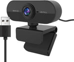 ciciglow HD Webcam with Microphone, 2K Auto Focusing Mini PC Computer Web Kamera, Plug and Play USB Camera for YouTube,Skype Video Calling