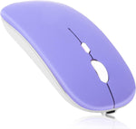 UrbanX Bluetooth Rechargeable Mouse for Dell Inspiron 15 3000 Laptop Bluetooth Wireless Mouse Designed for Laptop/PC/Mac/iPad pro/Computer/Tablet/Android Violet Purple