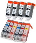10 packs Ink For PGI-5 CLI-8 Canon Pixma IP3300 IP3500 MX700