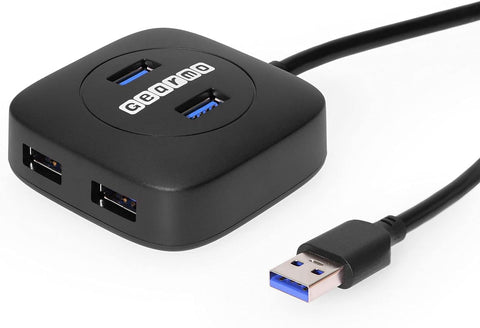 Gearmo 4 Port USB Type-A 3.2 Gen 1 Hub w/GL3510 Chipset Travel Series