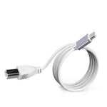 FX AUDIO PC-USB to Type-C Cable 1 Pack 1.3m/ 4.2ft USB-B to Type-C Converter OTG Cable - White