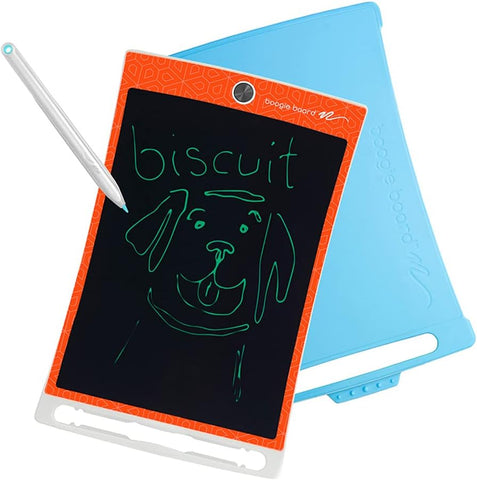 Boogie Board Jot Kids Authentic Drawing Tablet for Kids, Drawing Pad Alternative to Coloring Books, Mess Free Coloring, Kids Toys for Travel, LCD Writing Tablet for Kids, Gifts for 4+, Orange