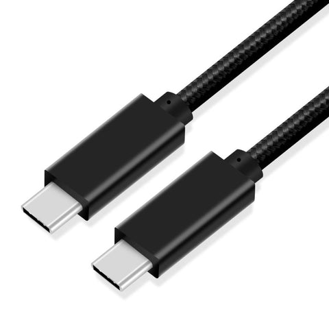 Cuxnoo USB C-C Video Cable 3ft, 4K USB Type-C Monitor Cable Support 100W Fast Charge and 10Gbps Data Syncing, Black