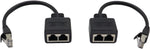 ZUYOOK 2Pack RJ45 Ethernet Splitter Cable Network Adapter RJ45 1 Male to 2 Female, Suitable Cat5--Cat7 Connector LAN Ethernet Cables Internet Splitter Adapter Cable Socket Connector (2Pack