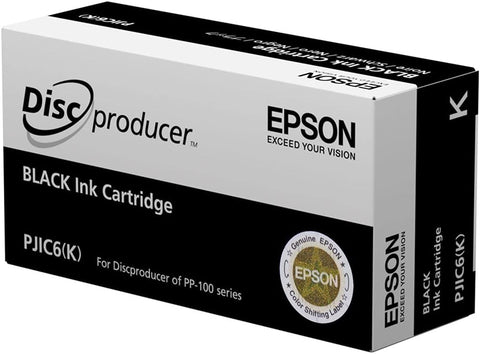 PJIC6-C13S020452 Black Ink Cartridge (1-Pack) for DiscProducer PP-100 in Retail Packaging