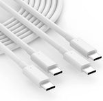 2 Pack 10ft 100W USB C to USB C Cable for MacBook Pro 16 15 14 13 inch, M1 M2 MacBook Air, iPad Pro 12.9 11, iPad Air 5 4, Mini 6, Samsung Galaxy S23 Ultra, USBC Type C PPS Super Fast Charging Cord