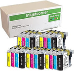 Inkjetcorner Compatible Ink Cartridges Replacement for LC103 LC103XL for use with MFC-J450DW MFC-J470DW MFC-J475DW MFC-J870DW MFC-J875DW (5 Black, 5 Cyan, 5 Magenta, 5 Yellow, 20-Pack)