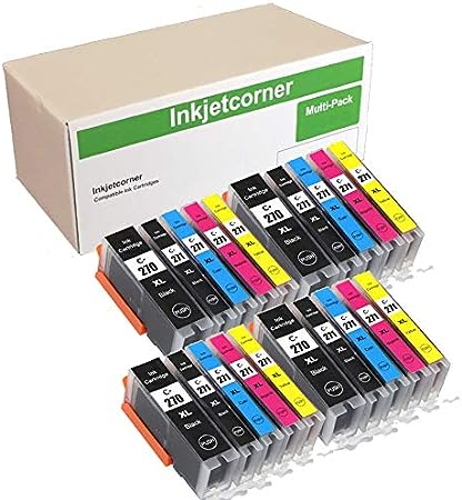 Inkjetcorner Compatible Ink Cartridge Replacement for PGI-270XL CLI-271XL PGI 270 XL CLI 271 XL for use with MG6821 MG5721 TS6020 TS5020 MG6820 MG5720 MG5722 (20-Pack)