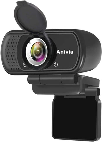 Anivia W5 HD 1080P Webcam with USB Plug - Computer Camera for Video Calling and Recording, 1080p Streaming Camera, Desktop or Laptop Webcam