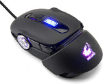 FELICON USB Wired Cool Sport Car Shape Mouse with 7 Color Backlit, Optical Gaming Mouse with 8 Buttons for PC Laptop Computer