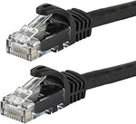 Monoprice Cat6 Ethernet Patch Cable - 3 Feet - Black (12-Pack) Snagless RJ45, 550MHz, UTP, Pure Bare Copper Wire, 24AWG - FLEXboot Series