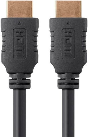 Monoprice High Speed HDMI Cable - 1.5 Feet - Black (3-Pack) 4K@60Hz, HDR, 18Gbps, YCbCr 4:4:4, 28AWG - Select Series