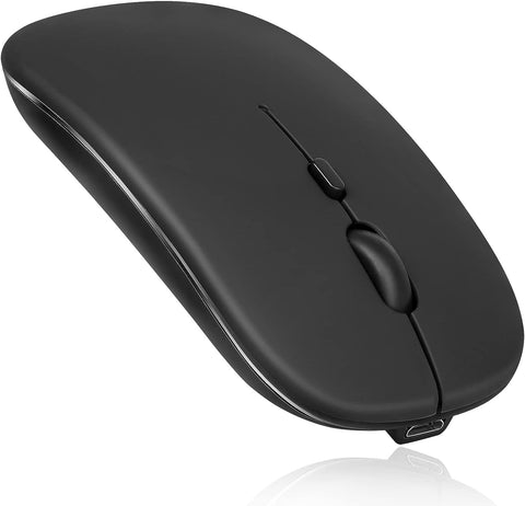 UrbanX Bluetooth Rechargeable Mouse for Lenovo IdeaPad 3 Laptop Bluetooth Wireless Mouse Designed for Laptop/PC/Mac/iPad pro/Computer/Tablet/Android Midnight Black