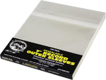 (100) 7" Resealable Record Outer Sleeves - Super Clear Premium 2 Mil Thick - Archival Quality BOPP - 7-3/8" x 7" + 1-1/2" Flap - 07SB02RS