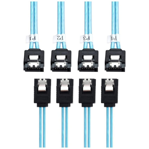 chenyang CY SAS 4 SATA 7Pin Male Internal Host to 4 SATA 7pin Male Target Hard Disk 6Gbps Data Server Raid Cable 50cm