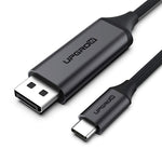 Upgrow USB C to DisplayPort Cable 4K@60Hz 6FT for Home Office USB C to DP Cable Compatible with MacBook Pro/Air, iPad Pro with USB-C Port laptops/Phones (UPGROWCMDPM6)