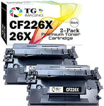 TG Imaging 2-Pack Compatible with Toner Cartridge HP 26X CF226X Toner for use in Pro M402dn M402n M402d M402dw Pro MFP M426dw M426fdw M426fdn Printer