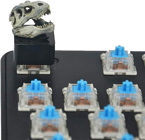 Tyrannosaurus Fossil Dinosaur Fossil Mechanical Keyboard Keycap Personality Keycap DIY Handmade Keycap Artisan keycap (Cherry switches)