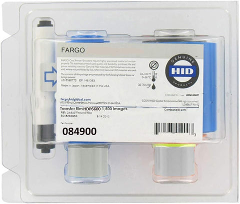 Genuine Fargo Transfer Film for Fargo HDP 6600 Printer, 1,500 Prints/Roll 84900