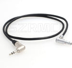 SZRMCC Tentacle Sync Zaxcom 3.5mm TRS to Right Angle 00B 4 Pin Male Timecode Cable for RED Epic Scarlet DSMC2 Camera