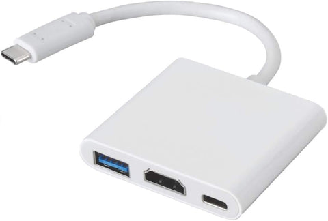 Micro Connectors USB31-UCHDMIU3 USB-C to HDMI Multiport Adapter, White