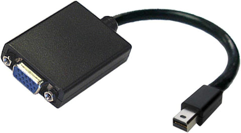 Accell mDP to VGA Adapter - Mini DisplayPort to VGA (HD-15) Active Adapter - AMD Eyefinity Certified, 1920x1200 (WUXGA) @60Hz, Black - Polybag