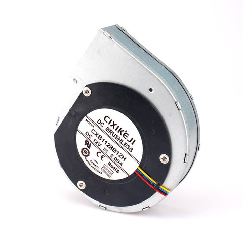 11028 110mm Double Ball Metal Blower DC12V 2.0A 4Pin Turbine High Temperature Resistant Centrifugal Large Air Volume Cooling Fan 4800RPM 150CFM