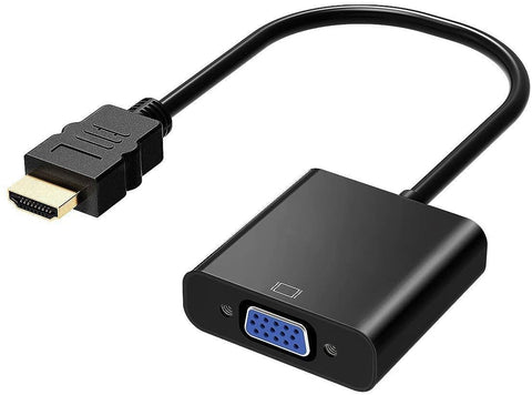 HDMI to VGA Connects Adapter,SZYIKUER Gold-Plated HDMI Male to VGA Female Adapter for Computer,Projector, HDTV, Desktop, Laptop, PC, Monitor, Chromebook, Raspberry Pi, Roku, Xbox and More