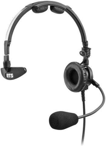 Telex LH-300 Lightweight RTS Single-Sided Broadcast Headset (XLR 4-Pin Female Connector, Dynamic Microphone)