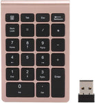 Wendry Numeric Keypad,22 Keys Numeric Keypad,USB 2.4G Wireless Mini Keyboard,Plug and Play,Support for Android/Windows/Mac OS Systems(Rose Gold)