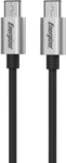 Energizer Ultimate Android Charger Type-C to USB C Cable 4ft Fast Charging 3.0 Syncing Cord Metal Tip, Black 4 Feet (ENG-USTC4)