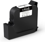 v4ink Original Solvent Fast Dry Ink Cartridge EB22B-L (1 Inch) Replacement BENTSAI B35 | B85 Handheld Inkjet Printer (Black, 1-Pack)