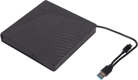 070 External CD Drive Box, USB 3.0 5 Gbps CD ROM Optical Player Drive, ABS Detachable Laptop Optical Drive Enclosure, for 12.7mm 9.5mm SATA DVD RW Drive