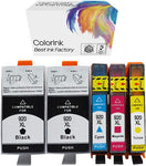 ColorInk 5 Packs for HP 920 XL Ink Cartridge Compatible with HP OfficeJet 6500a 6500 6000 7500a 7500 7000 Inkjet Printer cartridges