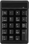 Bluetooth Numeric Keypad, 19 Keys Portable Wireless Number Pad Bluetooth Numpad for Computer Laptop, 10m Bluetooth Connection, Long Work Time